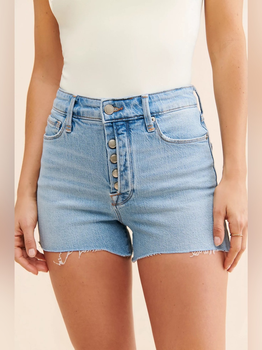 Good American Bombshell Cut-Off Shorts
